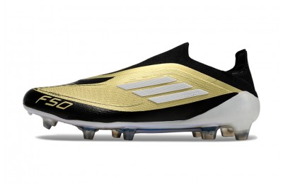 Adidas Messi F50 Triunfo Dorado Pack Elite Laceless FG - Gold/Black/White