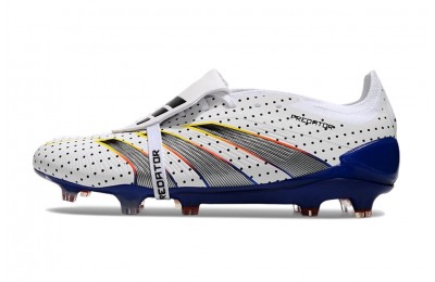 Adidas Predator 24 Euphoria Elite Foldover Tongue FG - White/Black/Blue