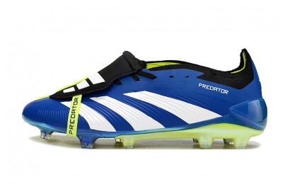 Adidas Predator Accelerator Elite Foldover Tongue FG Hyperlative - Blue/White/Lime