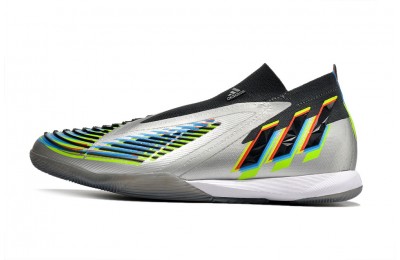 Adidas Predator Edge.1 IC Beyond Fast - Silver Metallic/Core Black/Solar Green