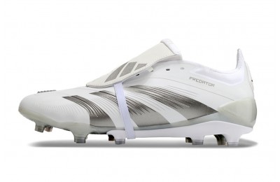 adidas Predator Elite Foldover Tongue FG Pearlized - Whiteout/Silver Metallic