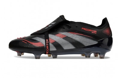Adidas Predator Elite Foldover Tongue FG Stealth Victory Pack - Black /Grey /Red