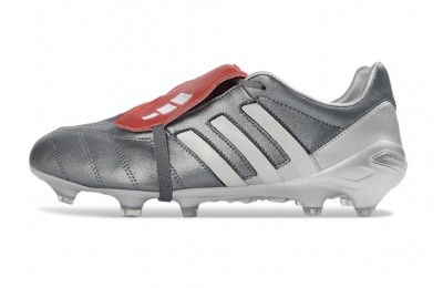 Adidas Predator Mania Gunmetal Remake Elite FG - Grey/Silver/Red