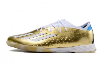 Adidas X Speedportal Messi.1 IC Leyenda - Gold Metallic/White/Pulse Blue