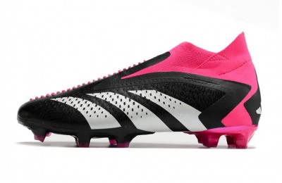 Adidas Predator Accuracy+ FG Firm Ground - Core Black/White/Shock Pink