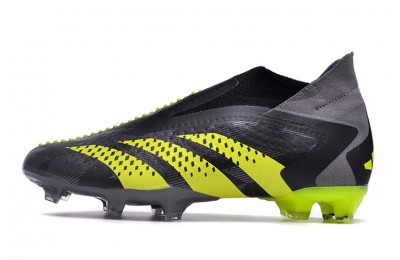 Adidas Predator Accuracy+ Laceless FG Crazycharged - Black/Solar Yellow/Grey Five