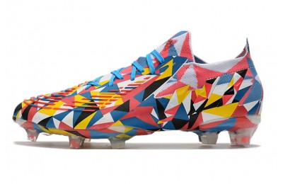 Adidas Predator Edge .1 Low FG Geometric - Blue/Yellow/Solar Red