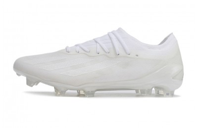 Adidas X Crazyfast.1 FG Firm Ground Pearlized - White/White