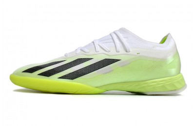 Adidas X Crazyfast.1 IC Indoor - White/Core Black/Lucid Lemon