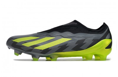 Adidas X Crazyfast.1 LL Laceless FG Crazycharged - Core Black/Solar Yellow/Grey
