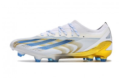 Adidas X Crazyfast.1 Messi FG Las Estrellas - Cloud White/Blue/Gold Metallic
