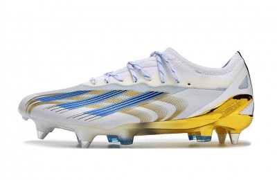 Adidas X CrazyFast.1 Messi Las Estrellas SG Soft Ground - White/Pulse Blue/Gold Metallic