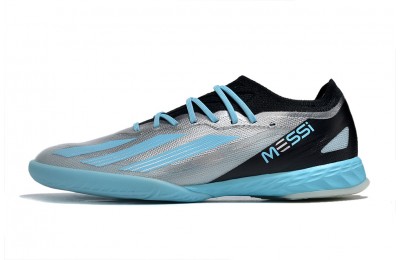 Adidas X Crazyfast Messi.1 IC Indoor Infinito - Silver Metallic/Bliss Blue/Core Black