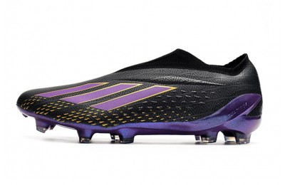 Adidas X SpeedPortal+ FG 'Black Panther' - Black/Purple/Gold