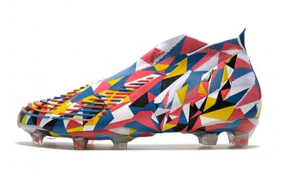Adidas Predator Edge + FG Geometric - Blue/Yellow/Solar Red