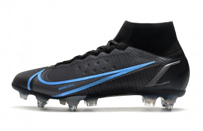 Nike Mercurial Superfly 8 Elite SG Renew - Black/Blue/Silver
