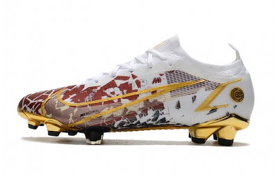 Kids Nike Mercurial Vapor 14 Elite FG CR110 Gold White