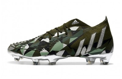 Adidas Predator Edge .1 FG Swarovski Crystals - Focus Olive/Silver Metallic/Magic Lime