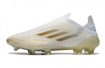 Adidas X Ghosted+ Inflight FG - White/Black/Metallic Gold