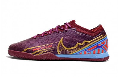 Nike Air Zoom Mercurial Vapor 15 Elite IC Kylian Mbappe - Dark Beetroot/Metallic Vivid Gold