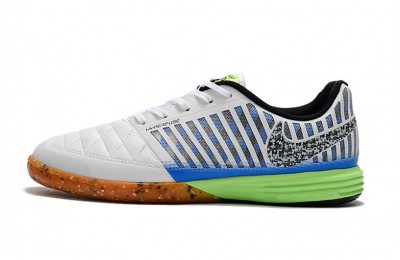 Nike Lunar Gato II IC - White/Blue/Lime Glow