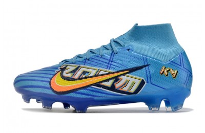 Nike KM Mbappe Zoom Mercurial Superfly 9 Elite FG - Baltic Blue/Sundial/White