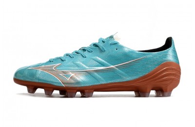 Mizuno Alpha Made in Japan FG Azure Blue - Blue Curacao/White