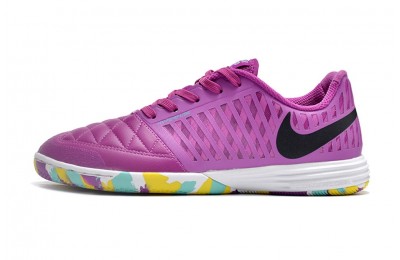 Nike Lunar Gato II IC Indoor Cleats - Vivid Purple/White/Black