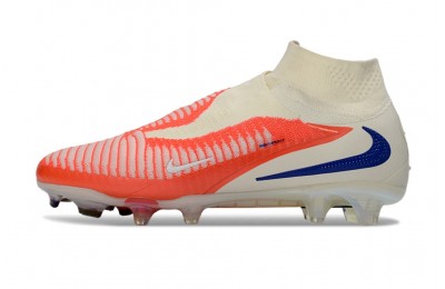 Nike Phantom 6 Elite DF FG Cleats - Bright Crimson/White/Blue