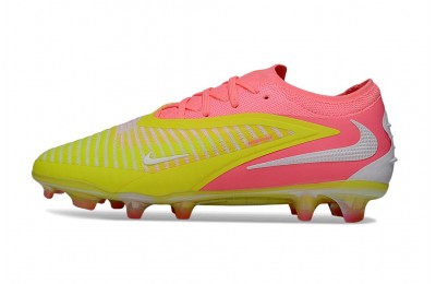 Nike Phantom 6 Low Elite FG By You Custom - Yellow/Pink/White