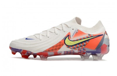 Nike Phantom GX 2 Low-Top Barna Pack Elite SE FG - White/Lt Zitron