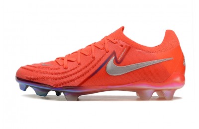 Nike Phantom GX 2 Low-Top Elite FG Haaland - Bright Red/Metallic silver