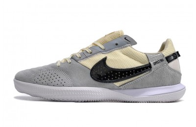 Nike Streetgato IC Indoor Soccer Cleats - Grey/Black/Yellow