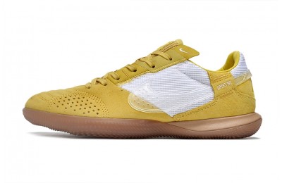 Nike Streetgato IC Indoor Soccer Shoes - Saturn Gold/Brown/White