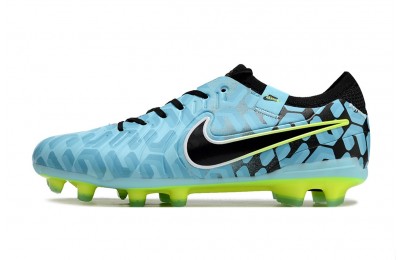 Nike Tiempo Legend 10 Elite FG - Ice Blue/Black/Volt