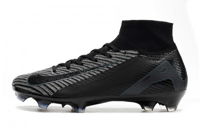 Nike Zoom Mercurial Superfly 10 Elite FG Shadow Blackout - Black/Grey