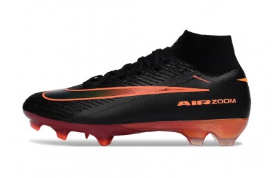 Nike Zoom Mercurial Superfly 10 Elite High Top FG - Black/Bright Red