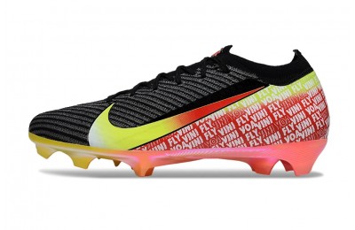 Nike Zoom Mercurial Vapor 16 Vini Jr. Elite FG Soccer Cleats - Black/Dynamic Yellow