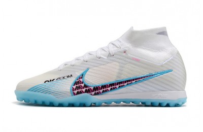 Nike Air Zoom Mercurial Superfly 9 Elite Turf Blast - White/Baltic Blue/Pink Blast