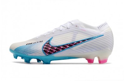 Nike Air Zoom Mercurial Vapor 15 Elite FG On Pitch - White/Blue/Laser Pink