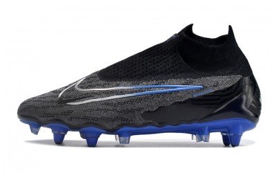Nike Gripknit Phantom GX Elite DF SG-PRO Anti Clog Shadow - Black/Royal Blue