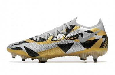 Nike Phantom GT 2 Elite Low-cut FG - Grey/Gold/Black