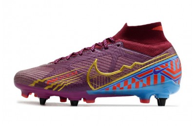 Nike Air Zoom Mercurial Superfly 9 Elite SG Player Edition Mbappe - Purple/Red