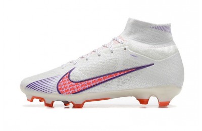 Nike Air Zoom Mercurial Superfly 9 Elite FG - White/Purple/Red
