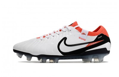 Nike Tiempo Legend 10 Elite FG - White/Bright Crimson/Black