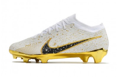 Nike Air Zoom Mercurial Vapor 15 Elite FG - White/Gold/Black