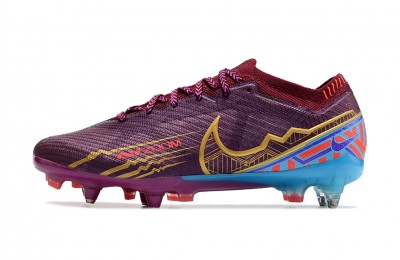 Nike Air Zoom Mercurial Vapor 15 Elite Metal Studs SG Mbappe - Purple/Red
