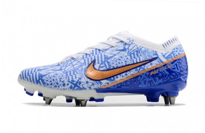Nike Air Zoom Mercurial Vapor 15 Elite SG Removable Studs CR7 - White/Metallic Copper/Blue