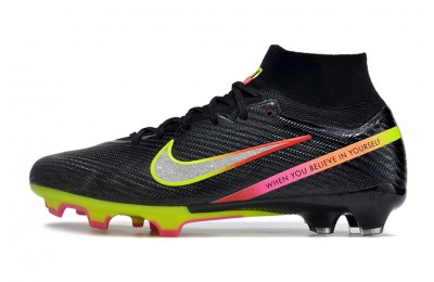 Nike x Marcus Rashford Zoom Mercurial Superfly 9 Elite FG - Black/Pink/Volt/Red