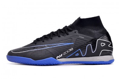 Nike Zoom Mercurial Superfly 9 Elite IC Indoor - Black/Blue/Grey